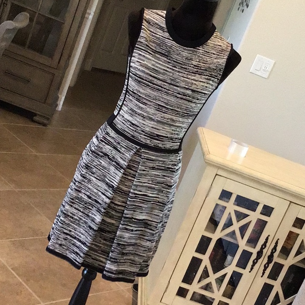 WGB by Walter Bake knit dress, gray/black, size medium